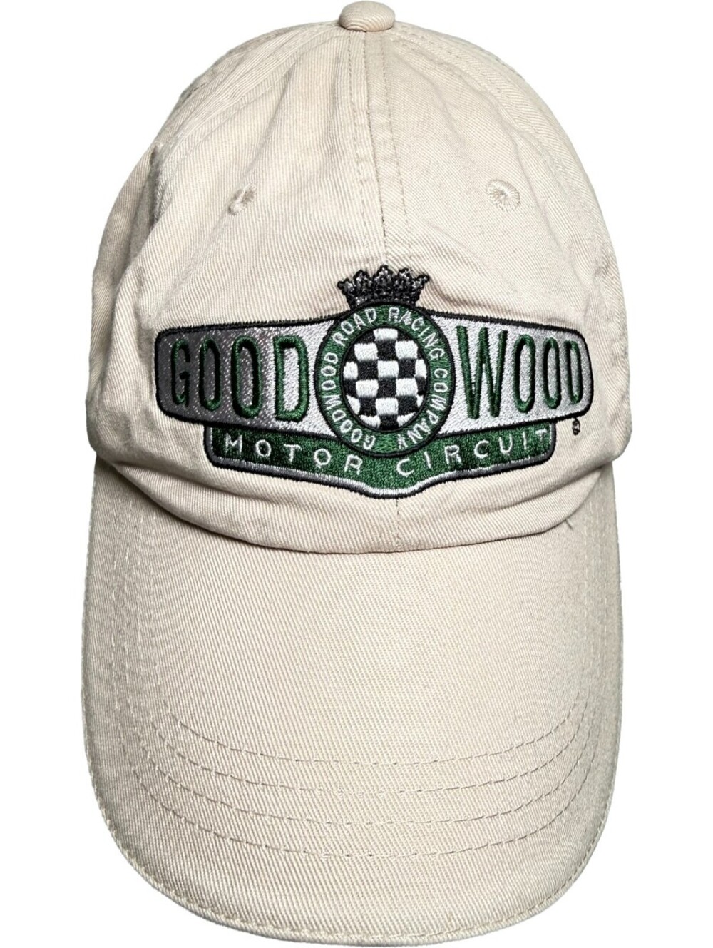 Good Wood Motor Circuit Hat Goodwood Road Racing Company Khaki Strapback Cap